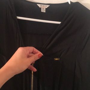 Guess Dresses - Black Guess dress with Zipper front Guess Dresses - Black Guess dress with Zipper front